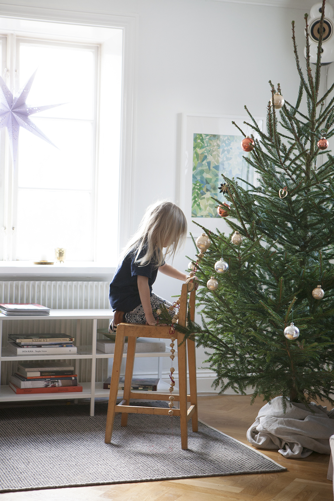 Julfint, jul nordisk skandinavisk traditionell julpynt juldekorationer snygga vackra fina amelies hus von essen julgran julgranen